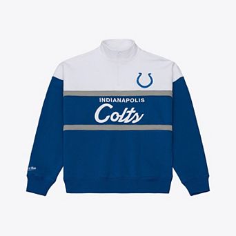 Women's Mitchell & Ness Royal Indianapolis Colts Head Coach Quarter-Zip Pullover