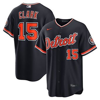 Men's Nike Max Clark Navy Detroit Tigers Alternate Stadium Jersey