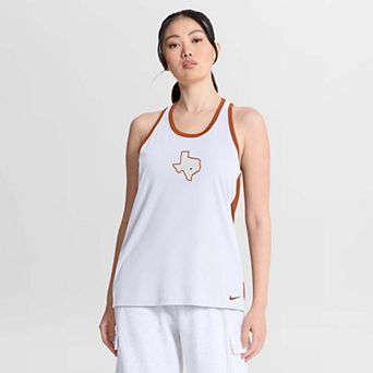 Women's Nike White Texas Longhorns Reversible Racerback Tank Top