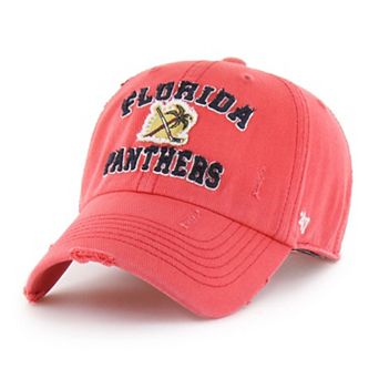 Men's '47 Red Florida Panthers Seymoore Distressed Applique Clean Up Adjustable Hat
