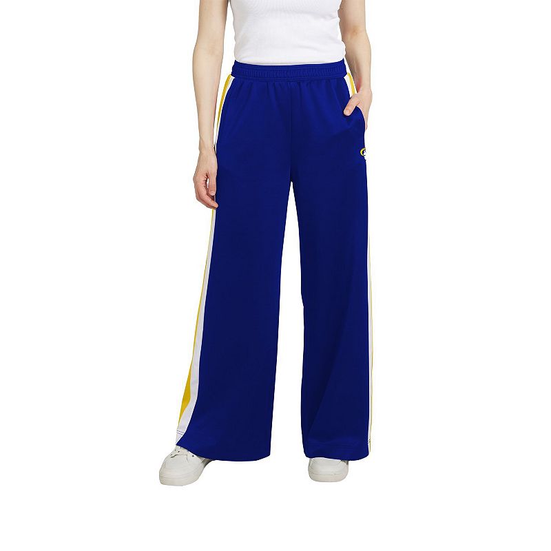 Women's WEAR by Erin Andrews Los Angeles Rams Stripe Track Pants,