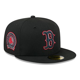 Men's New Era Black Boston Red Sox Color Pop 59FIFTY Fitted Hat