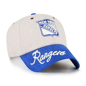 Women's '47 Cream/Blue New York Rangers Rope Script Clean Up Adjustable Hat