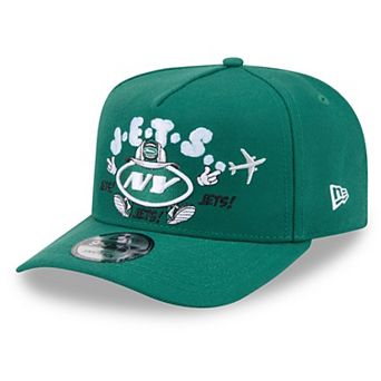 Men's New Era Green New York Jets Cartoon A-Frame 9FIFTY Snapback