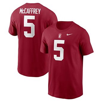 Men's Nike Christian McCaffrey Cardinal Stanford Cardinal Name & Number T-Shirt