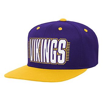 Youth Outerstuff Purple/Gold Minnesota Vikings Snapback Hat