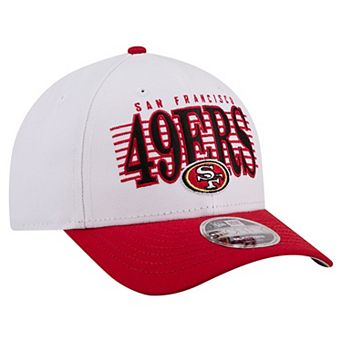 Men's New Era White/Scarlet San Francisco 49ers Loyal 9FORTY M-Crown Adjustable Hat