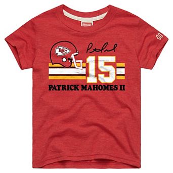 Youth Homage Patrick Mahomes Red Kansas City Chiefs Remix Signature Tri-Blend T-Shirt