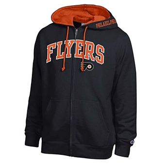 Men's Champion Black Philadelphia Flyers Full-Zip Hoodie