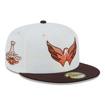 Men's New Era Cream Washington Capitals Pumpkin Spice 59FIFTY Fitted Hat