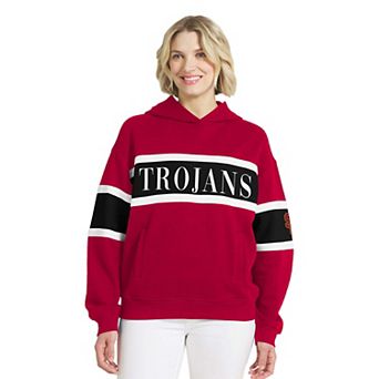 Women's WEAR by Erin Andrews Cardinal USC Trojans Colorblock Hoodie