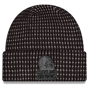 Men's New Era Black Cleveland Browns 2026 Sideline Cold Weather Cuffed Knit Hat