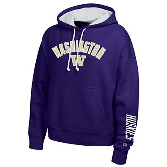 Women's Champion Purple Washington Huskies Fleece Hoodie