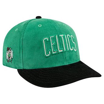 Men's New Era Green/Black Boston Celtics Corduroy 9FIFTY Snapback Hat