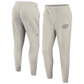 Men's Fanatics Cream Minnesota Wild Authentic Pro Road Fleece Sweatpants