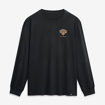 Men's Fanatics Black New York Knicks Coaching Time Long Sleeve T-Shirt