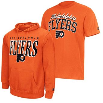 Men's Starter Orange Philadelphia Flyers Logo Hoodie & T-Shirt Combo Pack