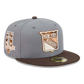 Men's New Era Charcoal/Brown New York Rangers Wood Tones 59FIFTY Fitted Hat