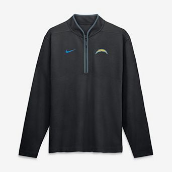 Men's Nike Black Los Angeles Chargers Dri-FIT Victory Half-Zip Pullover