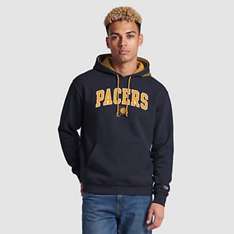 Men's Champion Navy Indiana Pacers Contrast Liner Pullover Hoodie
