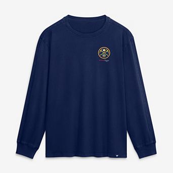 Men's Fanatics Navy Denver Nuggets Coaching Time Long Sleeve T-Shirt