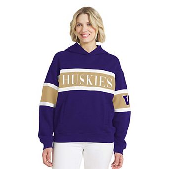 Women's WEAR by Erin Andrews Purple Washington Huskies Colorblock Hoodie