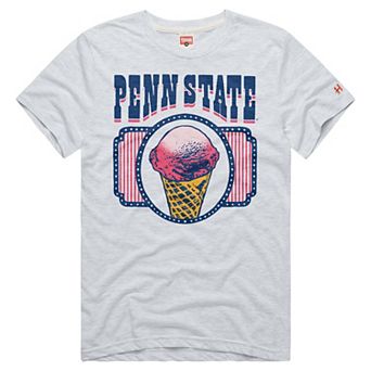 Unisex Homage Ash Penn State Nittany Lions Creamery Tri-Blend T-Shirt