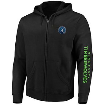 Men's Profile Anthony Edwards Black Minnesota Timberwolves Big & Tall Full-Zip Hoodie