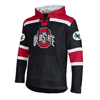 Men's Champion Black Ohio State Buckeyes Lacer Fleece Hoodie