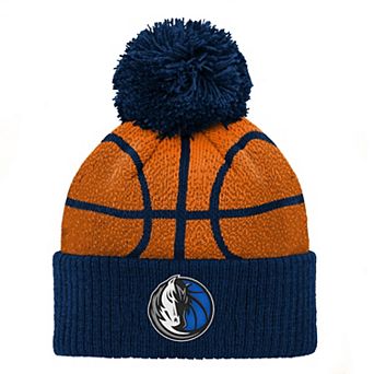Preschool Navy Dallas Mavericks Basketball Head Cuffed Knit Hat with Pom