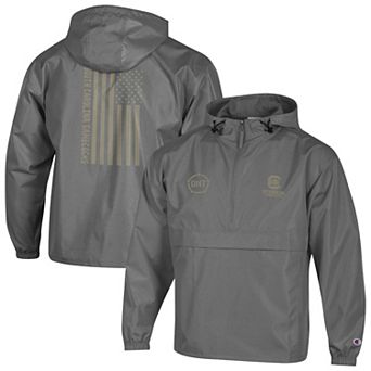 Men's Champion Graphite South Carolina Gamecocks OHT Flag Packable Jacket