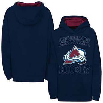 Girls Youth Outerstuff Navy Colorado Avalanche Rink Sparkle Hoodie