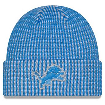 Men's New Era Blue Detroit Lions 2026 Sideline Cold Weather Cuffed Knit Hat