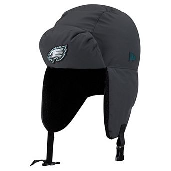 Men's New Era Charcoal Philadelphia Eagles 2026 Sideline Cold Weather Trapper Hat