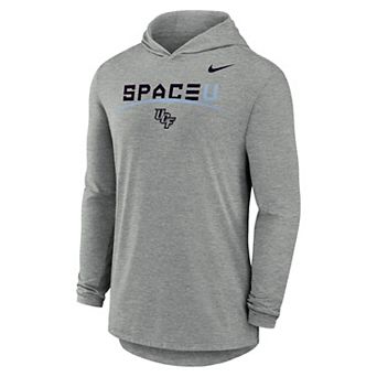 Men's Nike Gray UCF Knights 2026 Space Game Dri-FIT Long Sleeve Hooded T-Shirt