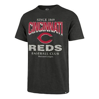 Men's '47 Charcoal Cincinnati Reds Head On Scrum T-Shirt