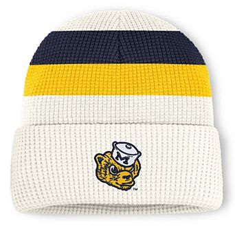 Unisex Nike White Michigan Wolverines Legacy Letter Cuffed Knit Hat