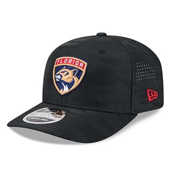 Men's New Era Black Florida Panthers Camo 9SEVENTY Perforated Adjustable Hat