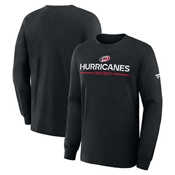 Men's Fanatics Black Carolina Hurricanes Authentic Pro Primary Long Sleeve T-Shirt
