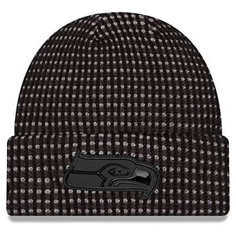 Men's New Era Black Seattle Seahawks 2026 Sideline Cold Weather Cuffed Knit Hat