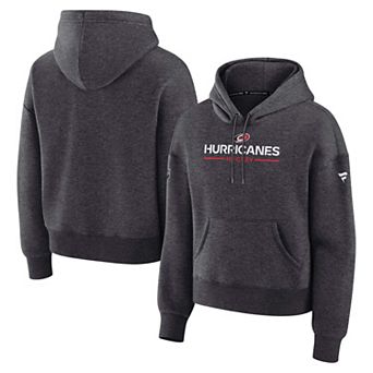 Women's Fanatics Charcoal Carolina Hurricanes Authentic Pro Primary Pullover Hoodie