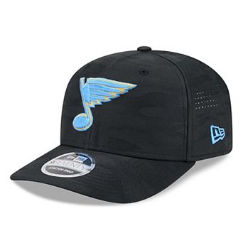 Men's New Era Black St. Louis Blues Camo 9SEVENTY Perforated Adjustable Hat