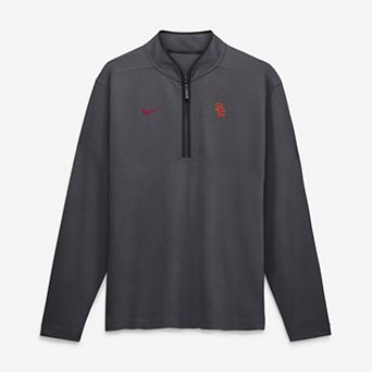 Men's Nike Anthracite USC Trojans Dri-FIT Victory Half-Zip Pullover