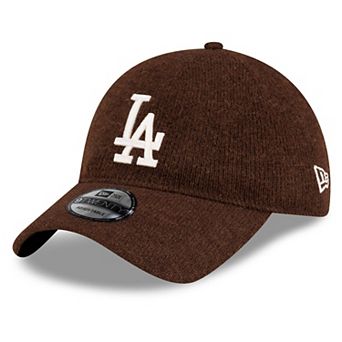 Men's New Era Brown Los Angeles Dodgers Open Market Wool 9TWENTY Adjustable Hat