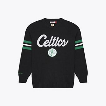 Men's Mitchell & Ness Black Boston Celtics Head Coach Sweater