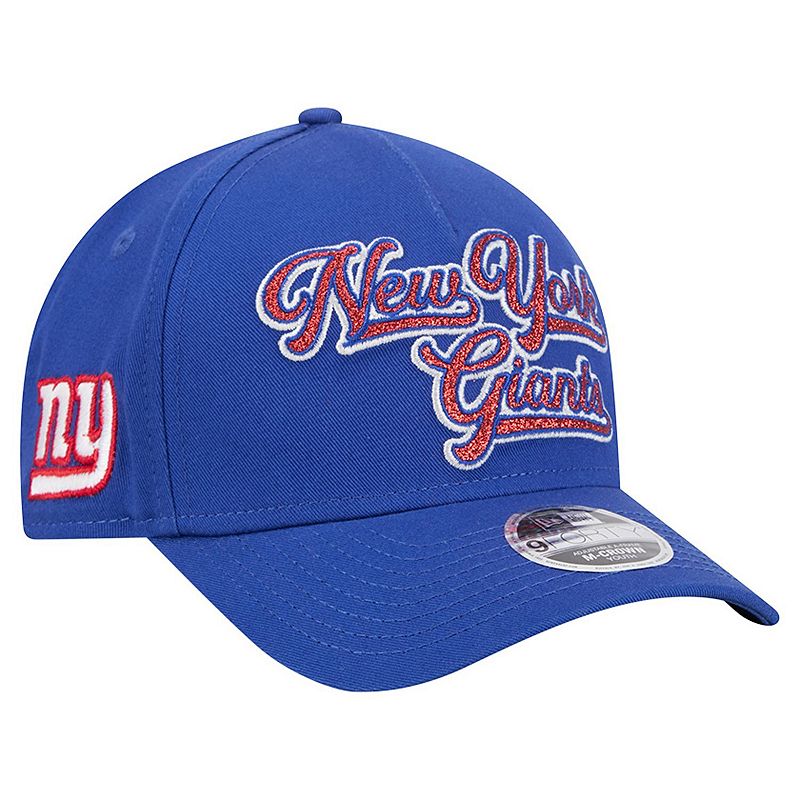 Girls Youth New Era Royal New York Giants Glitz 9FORTY A-Frame ...
