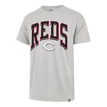 Men's '47 Gray Cincinnati Reds Walk Tall Franklin T-Shirt