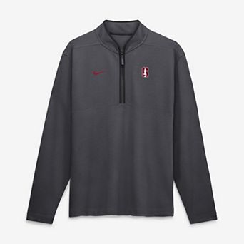 Men's Nike Anthracite Stanford Cardinal Dri-FIT Victory Half-Zip Pullover