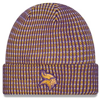 Men's New Era Gold Minnesota Vikings 2026 Sideline Cold Weather Cuffed Knit Hat