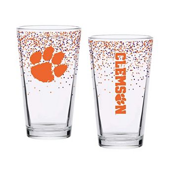 Indigo Falls Clemson Tigers Confetti Pints - Set of 2